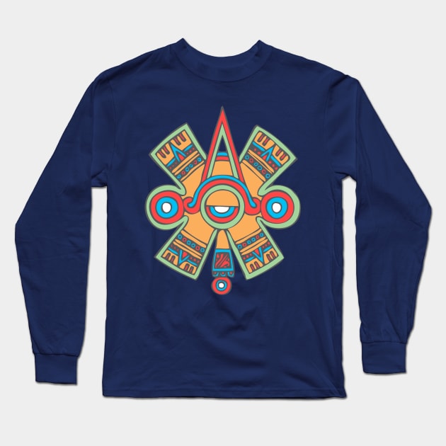 Aztec Symbol Long Sleeve T-Shirt by Urbanic